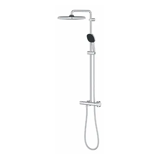 Душова система термостатична Grohe QuickFix Vitalio Comfort System 250 Cube 26696001, Хром - фото 5