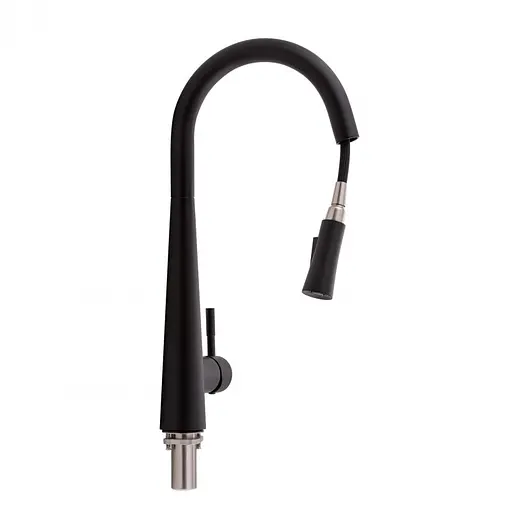 Змішувач для кухні Qtap Evicka 9135103UB з висувним виливом - фото 2