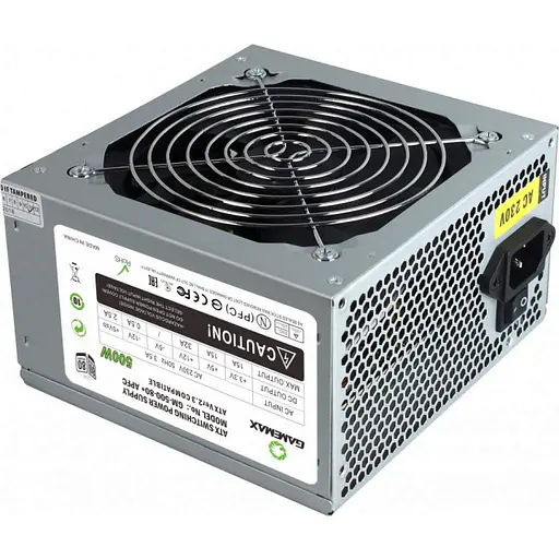 Блок живлення GameMax GM-500-80+ APFC 500W (GM-500 80+ APFC) - фото 1