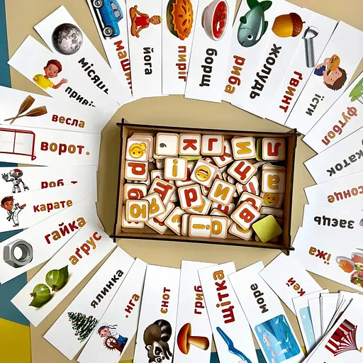 Планшет для дівчаток "Збери слово за картинкою" Ubumblebees (ПСД199-УКР) PSD199-UKR українською мовою - фото 4