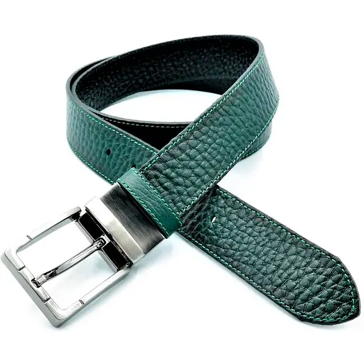 Ремінь шкіряний Le-Mon двосторонній чоловічий 115-125х4 см acs0023786 - фото 1