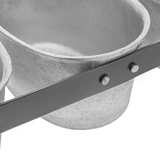 Форма овальна потрійна хлібна для випікання хліба алюміній "Вінницька" (35.8x16x8 см), Хлібпром Сірий 84600 - фото 5