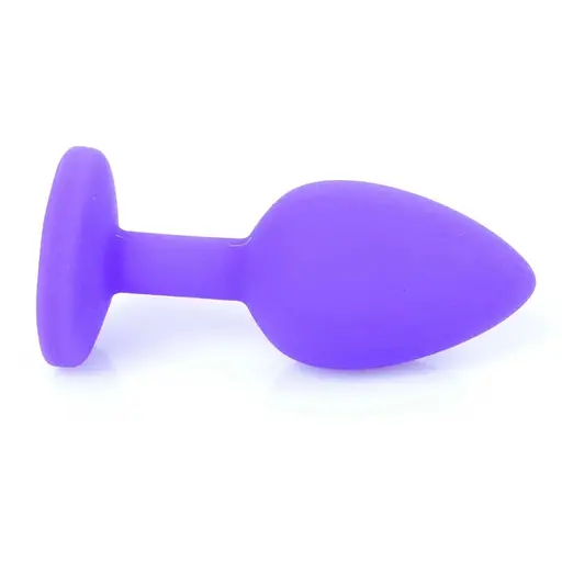 Силіконова анальна пробка Boss Of Toys Boss Series - Jewellery Purple Silicon Plug Medium Red M, BS6400086, Филетовый / Червоний - фото 5
