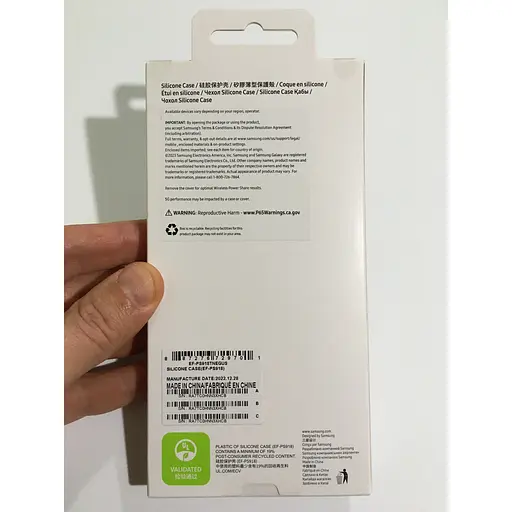 Оригінальний силіконовий чохол Samsung Silicone Case для Samsung Galaxy S23 Ultra Navy EF-PS918TNEGRU - фото 5