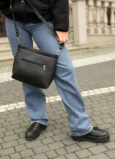 Сумка женская Sambag Rose черная 27 х 25 х 5 см (94380001) - фото 7