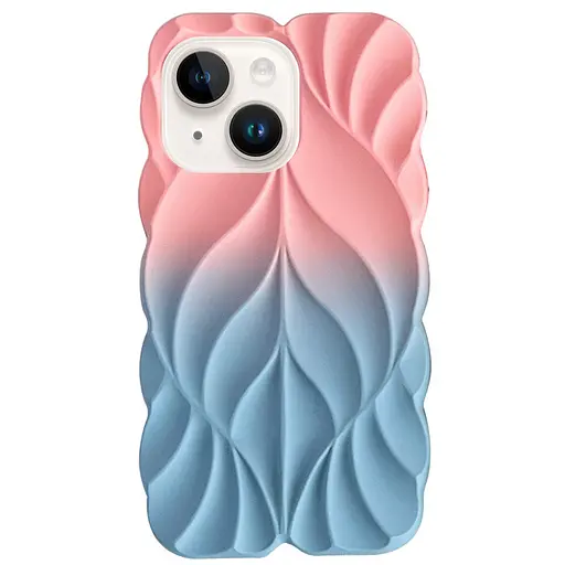 Чохол Epik TPU Leaf для Apple iPhone 14/13, 6.1 Pink/Blue