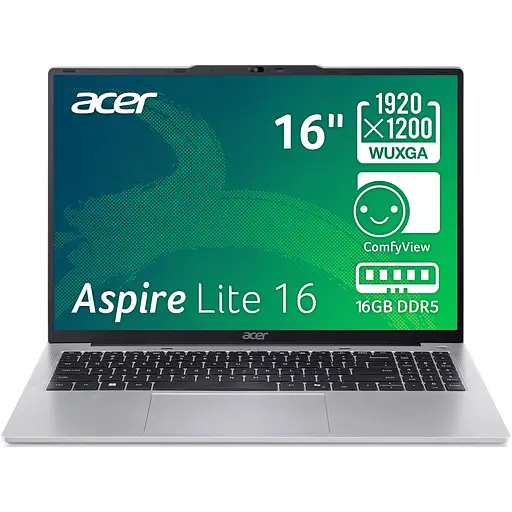Ноутбук Acer Aspire Lite 16 i5-1334U la 46GHz,16'',IPS,16GB DDR5,512GB,Без ОС - фото 3