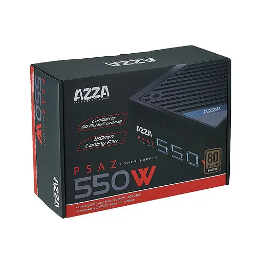 Блок питания Azza PSAZ-550W 550W 80+ Bronze (PSAZ-550W) - фото 2