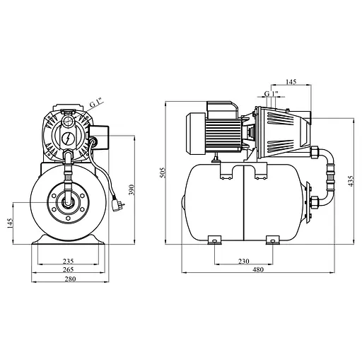 Насосна станція Agua AT JET 100L (CV035088) - фото 5