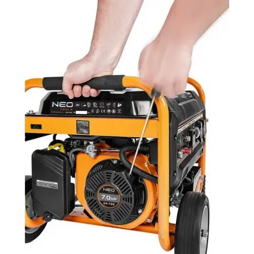 Генератор Генератор бензиновий Neo Tools 230В (1 фаза), 2.8/3кВт, електростартер, AVR, 45кг + Портативний зарядний пристрій сонячна панель 90-140 - фото 10