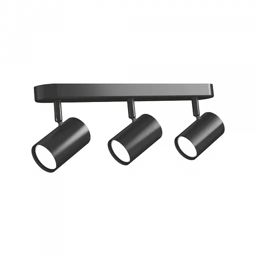 Світильник Videx під лампу 3xGU10 накладний поворотний чорний VL-SPF05B-WFB - фото 2