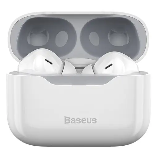 Бездротові навушники Baseus SIMU ANC True Wireless Earphone S1, BT5.1, 40mAh, 380mAh, 4.5h, 24h, (NGS1-02) white - фото 2