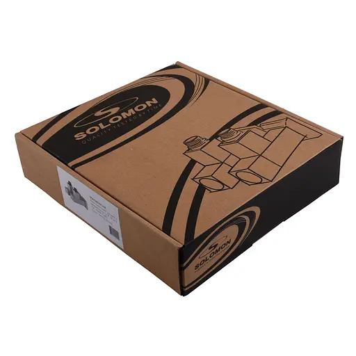 Набір кран напівоборотний кутовий з американкою Solomon Lux 1/2″ Cube White 8888 (2шт.) 000021914 - фото 9