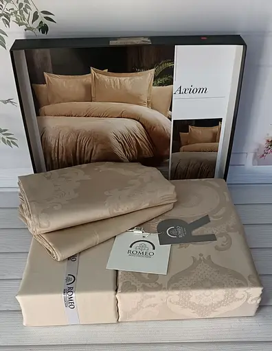Постільна білизна Axiom Kahve Жаккард Romeo Home pbe0051848 - фото 2