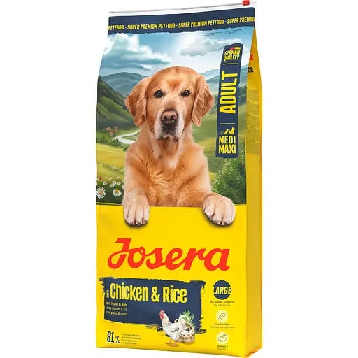 Сухий корм для дорослих собак великих порід Josera Large Breed Medi/Maxi Chicken & Rice курка та рис 12.5 кг
