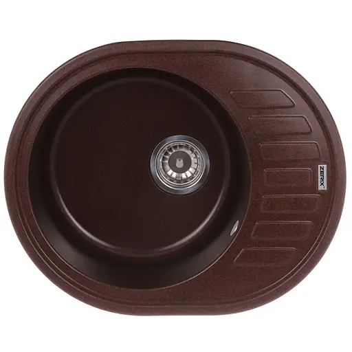 Кухонная мойка Zerix ZS-6250R-12 коричневая ZX4552, Коричневый - фото 1
