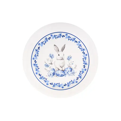 Блюдо Alba ceramic Blue Rabbit 23 см (769-101) - фото 1