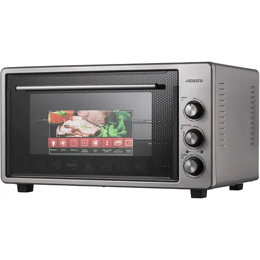 ARDESTO Электрическая мини-печь Ardesto MEO-S45FGG - 1600Вт/45 л./конвекция/таймер/двойное стекло/серая
