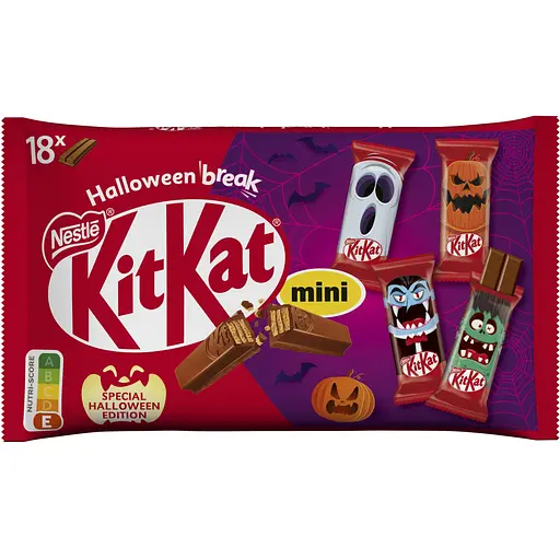Набір мінібатончиків KitKat Міні Хеловін 301 г (18 шт. по 16.7 г)