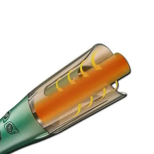 Плойка для автоматической завивки волос VGR V-583 с LED-дисплеем 3 режима Зеленый 35 Вт - фото 3