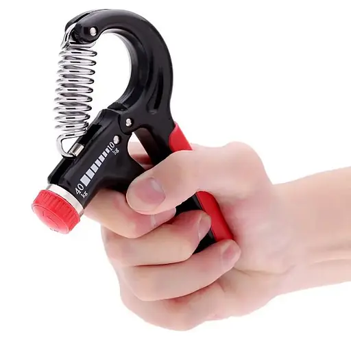 Еспандер кістьовий PowerPlay PP-4323 з регульованим навантаженням 10-40 кг Strength Grip Чорно-червоний (PP_4323_Bl/Red) - фото 5