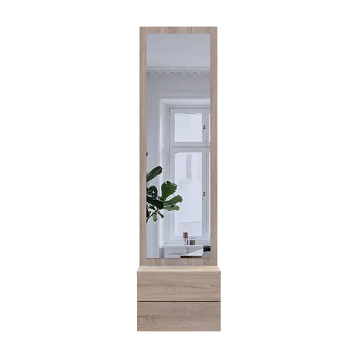 Тумба з дзеркалом Doros Сола Дуб сонома ДСП / дзеркало 45х40х168.6 (44900345) - фото 4