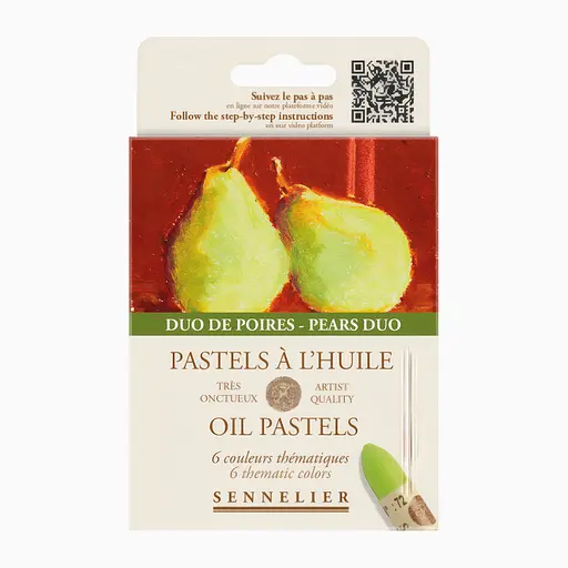 Набор масляной пастели Sennelier Pears duo, 6 цветов, картон.