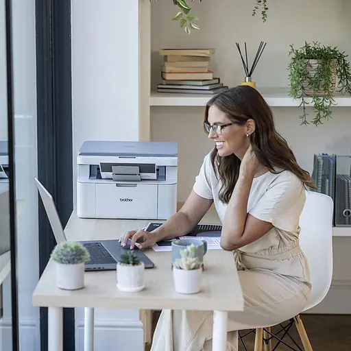 Brother МФП laser mono A4 Brother DCP-L1630W 20 ppm USB Ethernet Wi-Fi - фото 2