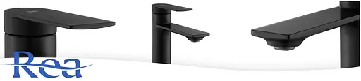 Смеситель для умывальника Rea Storm высокий black REA-B9988 Черный матовый - фото 4