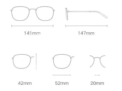 Очки для компьютера Mijia Anti-Blue Light Glasses (HMJ06LM) - фото 4