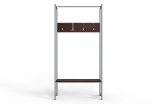 Вішалка модульна підлогова Ferrum-decor Треліс 12 180x90x38 сірий ДСП Венге 16мм (FRD-105515) - фото 4