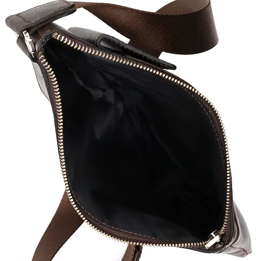 Шкіряна чоловіча сумка GRANDE PELLE 20х30х2 см sum0023590 - фото 4