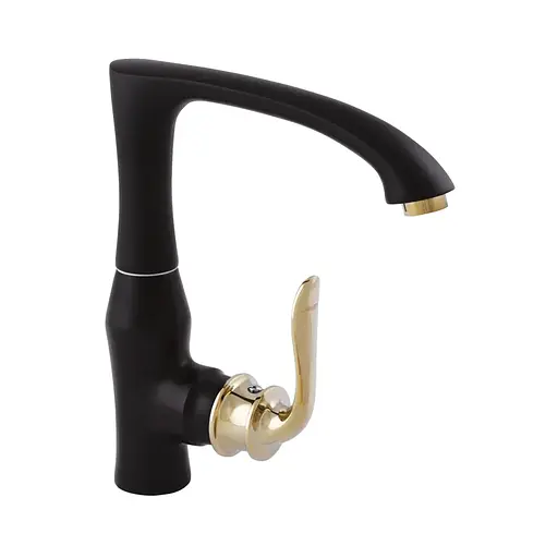 Смеситель для кухни Zerix Z40219-6 ZX0463 Черный матовый - фото 1