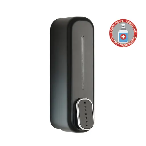 Дозатор для рідкого мила IMEX чорний матовий ADJ013/NG, Чорний матовий - фото 2