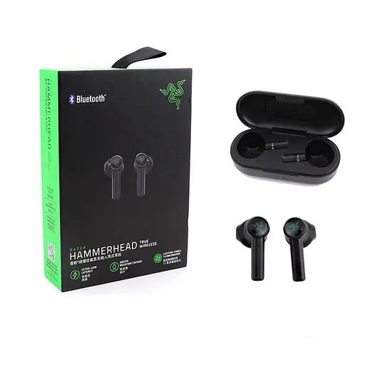 Бездротові навушники Bluetooth Razer Hammerhead True WL Mic з кейсом (Black) - фото 6