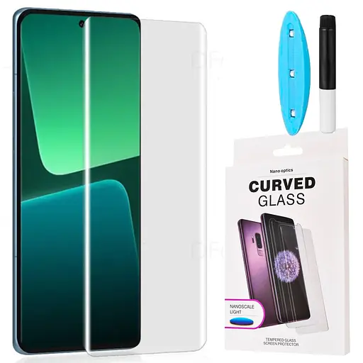 Захисне скло DK для Xiaomi 13 Pro UV Curved 014478 clear 2 шт. - фото 3
