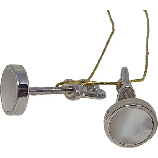 Золоті сережки Платон з перламутром. 3С196/68Б