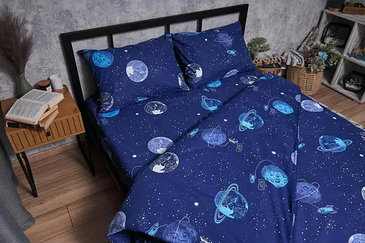 Набір наволочок Moon&Star Бязь Gold Люкс Planets 40х40 см 2 шт - фото 3