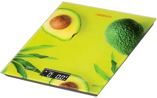 Электронные весы кухонные настольные Ardesto SCK-893AVOCADO с сенсорным управлением до 5кг LCD-дисплей - фото 2