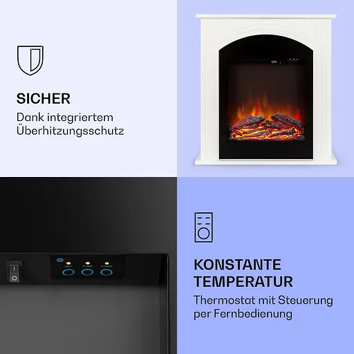 Електричний камін Klarstein  Elbrus 2000 Вт,до 30 м² (10037971) - фото 2