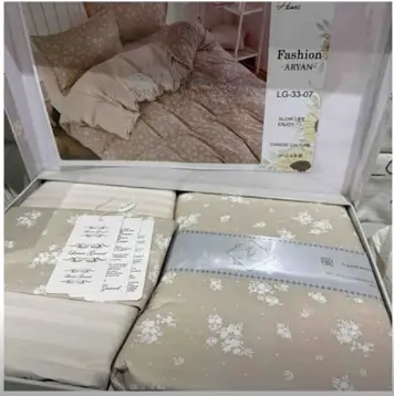 Постельное белье Laura Grand 33 07 сатин - евро комплект цвет пудровый - фото 2