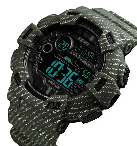 Мужские спортивные часы Skmei 1472 Champion Зеленые - фото 2