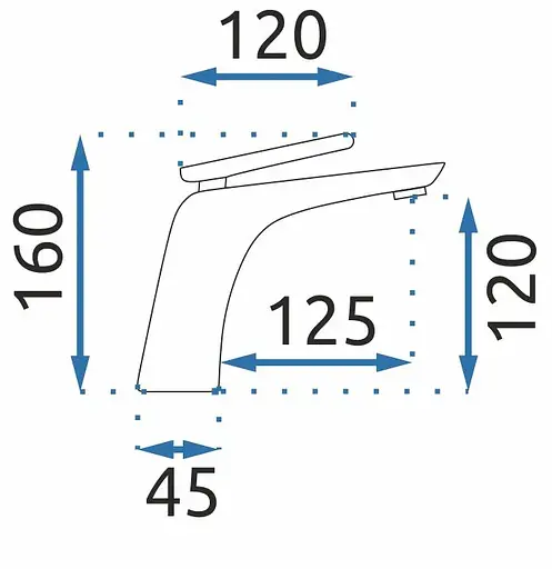 Смеситель для умывальника Rea Jager низкий black REA-B5121 Черный матовый - фото 5