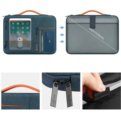 Сумка для ноутбука Haweel HWL2165 14-15" темно-синяя - фото 3