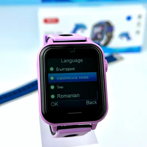 Часы — телефон для детей умные XO h120 Kids puzzle entertainment голубой - фото 4