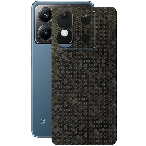 Захисна плівка StatusSKIN для Xiaomi Poco X6 Корпус Вініл Соти чорні - фото 1