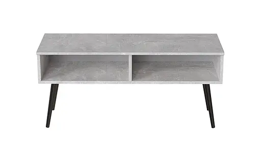 Тумба під ТВ Невада Ferrum-decor 45x100x38 Чорний метал ДСП Бетон 16 мм (FRD-106719) - фото 5