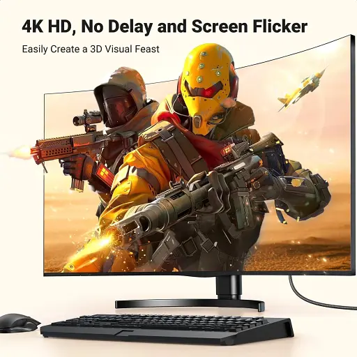 Кабель Ugreen DP125 DisplayPort to HDMI 2.0 4K 2m Black (35842) [140564] - фото 8