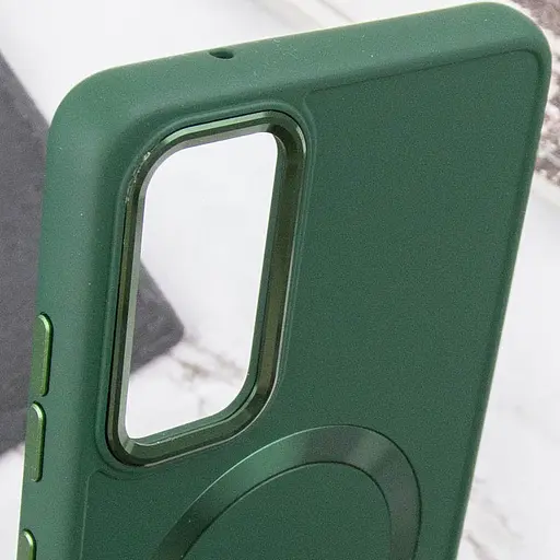 Чохол Epik TPU Bonbon Metal Style with MagSafe для Samsung Galaxy A55 Зелений/Army Green - фото 5