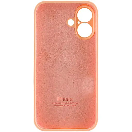 Чехол Epik Silicone Case Full Camera Protective (AA) для Apple iPhone 16 (6.1) Оранжевый/Cantaloupe - фото 6